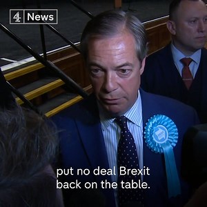80K views · 1.2K reactions | “The Labour and Conservative parties could learn a big lesson from tonight – although I don’t suppose that they actually will.” Brexit Party leader Nigel Farage celebrates his re-election to the EU parliament, saying the result should "put no deal Brexit back on the table". | Channel 4 News | Facebook