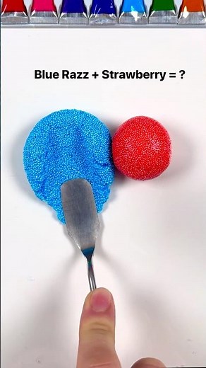 What color does mixed cloud slime make? #slime #mixing #mixingthings #asmr #asmrslime #slimemixing