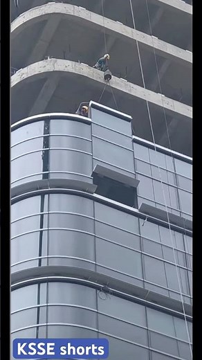 High-Rise Facade Installation at Scale 🏙️ #FacadeInstallation #HighRise #ConstructionTech