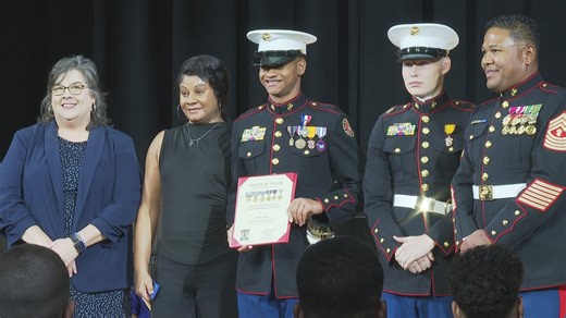 ASH celebrates Marine Corps 250th birthday and 44 years of MCJROTC legacy