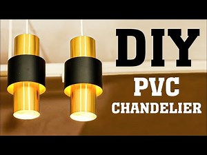 How to make a chandelier with PVC pipe