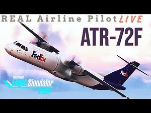 ATR-72 Freighter! | Flying freight in to the night! Real Pilot | #msfs2024 #atr #aviation #msfs