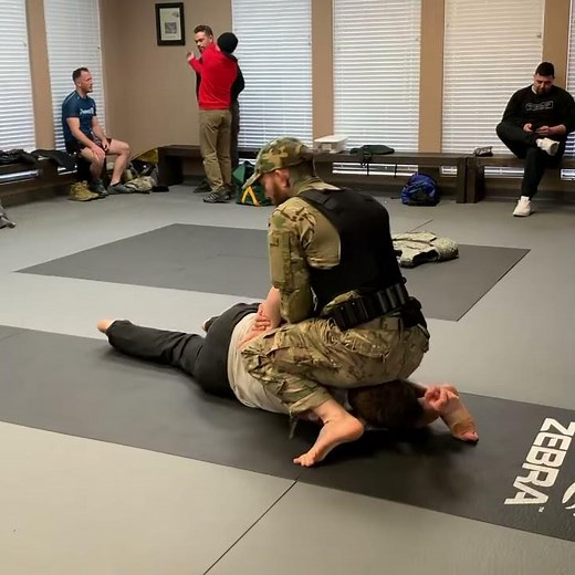 Handcuffing from Side Control Position
