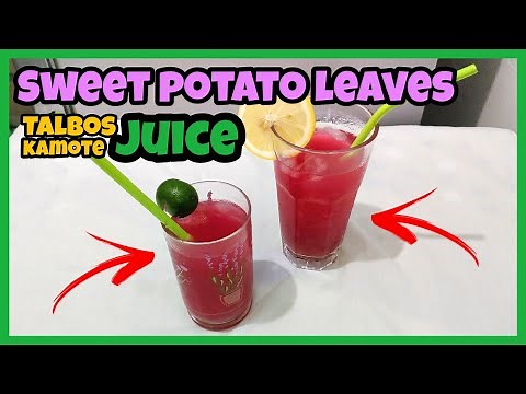 How to make Talbos ng Kamote Juice (Sweet Potato Leaves) | Easy Recipes