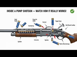 “Inside a Pump Shotgun – Watch How It Really Works!” ✅