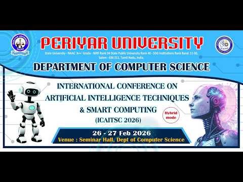 ICAITSC 2026 | International Conference on AI & Smart Computing | Periyar University