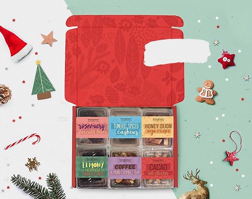 3K views | Limited Edition X'mas Gift Box is back! Classier, shinier, and TASTIER  Indulge in our delicious and wholesome selection of festive treats this Christmas! Each gift box comes with a Gold Foil Gift Card and a DIY Christmas Tree Standee. Pre-order now to get free shipping + exclusive pre-order promo here: https://goo.gl/r5DF13 | Boxgreen Singapore | Facebook