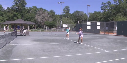 Florida Man visits DB Racquet Club to work on his swing