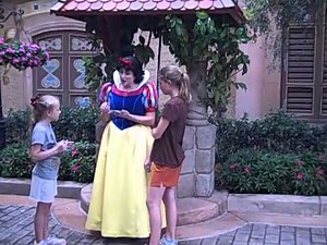 Meeting Snow White at Epcot Germany