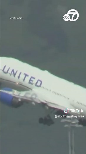 United Airlines plane loses tire during takeoff from SFO, crushing cars below