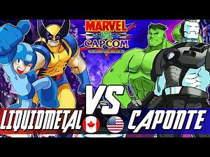 Marvel Vs Capcom:🔥LiquidMetalX Vs Caponte🔥| High Level Gameplay.
