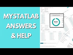 MYSTATLAB STATISTICS ANSWERS | MYMATHLAB STATS HELP #mymathlab #statistics #mystatlab #pearson