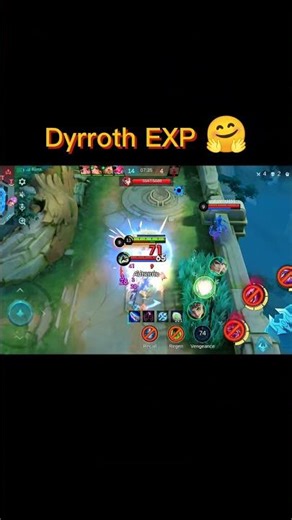 Dyrroth mlbb exp 🔥 gameplay #mobalegends5v5 #mobilelegends #mlbb #gaming #shorts #mlbbesports