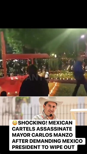 BREAKING⚠️: Mexican mayor Carlos Manzo assassinated! Carlos Manzo, mayor of Uruapan, Michoacán, Mexico, who was assassinated at a public Day of the Dead celebration last night by two Mexican Cartels hitmen. This is days after asking Mexico president Claudia Sheinbaum Pardo to help wipe out organized crime on both sides of the border. CC:⚠️ videos | Bantu Biso