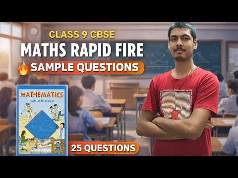 Class 9 sample paper maths 25 questions Rapid fire 🔥🔥