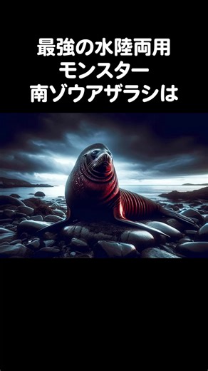 ゾウアザラシは化け物。#ゾウアザラシ#動物 #雑学豆知識