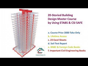 ETABS 20 Storied Building Design Master Course Outline