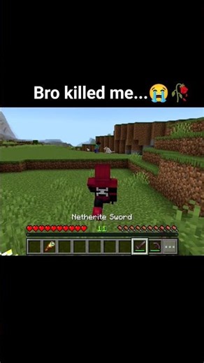 Bro killed me...😭🥀 #minecraft #gaming #shorts