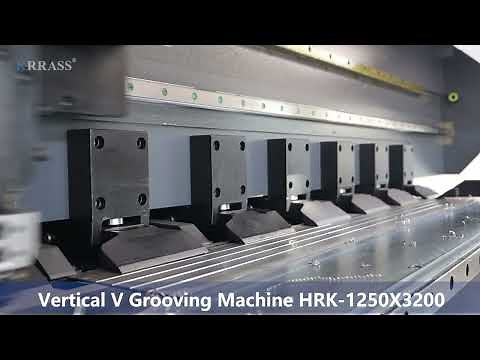 Vertical V Grooving Machine HRK 1250X3200,Stainless Steel Grooving Machine,Sheet Metal V Groover