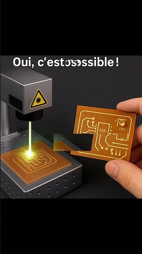 Graver ton propre circuit avec un laser ? Voici Comment 👇#LaserPCB #circuitImprimé #Électronique