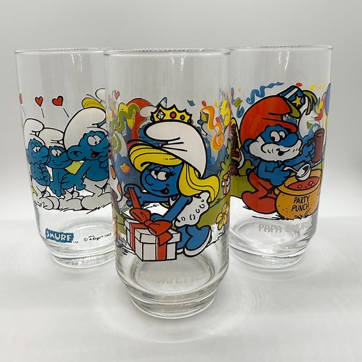 Vintage 80s Smurf Glasses - Your Choice - Etsy
