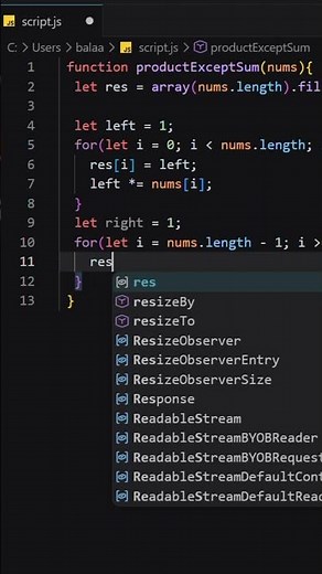 PRODUCT OF ARRAY Except Self 🔢🔥 | JavaScript Must-Know Trick!