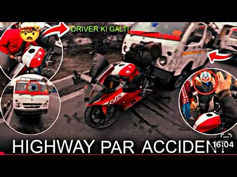 R15 Accident 😱 Angry 😡 Drink DRIVER 🤬R15 total Loss 😳Sab khatm Ho Gaya 😭@IMMKRIDER