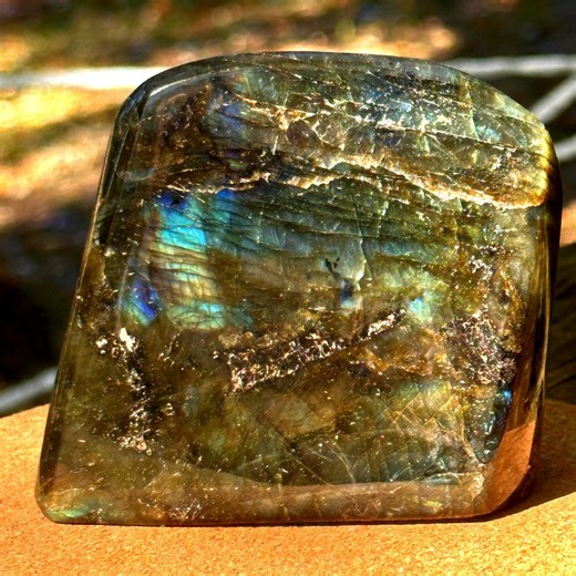 Raw Magic Labradorite Freeform – Blue & Gold Flash Crystal for Transformation, Intuition and Earth Energy - Etsy