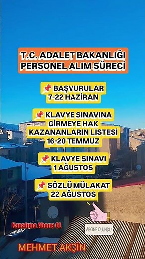 T.C. ADALET BAKANLIĞI PERSONEL ALIM SÜRECİ #2026#adaletbakanlığı#personelalımı#süreç