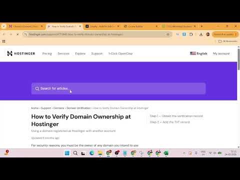 How to Add DNS Record Code in Hostinger Account