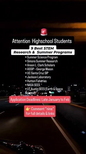 BrownFig on Instagram: "If your student is interested in STEM, these programs can be truly game-changing. They aren’t just summer camps — they’re structured research and internship experiences that help students explore interests, build confidence, and strengthen college applications. Many are highly selective, but with the right preparation, students from all backgrounds can be competitive. Application Deadlines: Late January to Feb 👉 Comment “nine” for full details & links #summerprogram #res