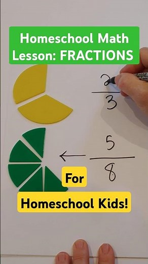 The EASIEST Way to Write Fractions - it's Simple and Fast #homeschool #shorts