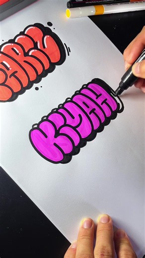 Simple Graffiti Letter Drawing Ideas – Kiyah lettering tutorial