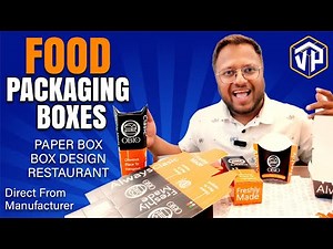 Food Packaging Boxes | Hotdog | Food Tray | Roll | Wrap | Box Design | Custom Printed Packaging Box