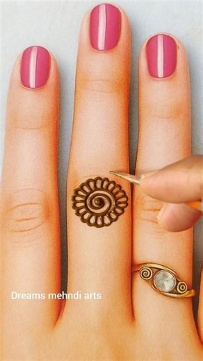 Trendy Finger Henna Tattoo✨|Easy Arabic Finger Mehndi |