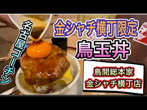 愛知【名古屋ランチ】インスタでバズった！金シャチ横丁限定の鳥玉丼を食べに！鳥開総本家 名古屋城金シャチ横丁店【Aichi nagoya lunchi food】