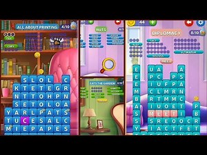 Kitty Scramble: Word Stacks (Moscow - Rome) Level 56 to 60 Full HD|| By Clever App Pte. Ltd