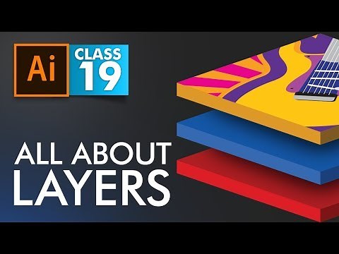 Adobe Illustrator - All about Layers Panel - Class 19 - Urdu / Hindi