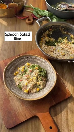 Baked Rice In Kadhai !! Good old cooking from Tarla Dalal recipe books, this is still one of my favourite things my mom makes during winters ❤️ | Oh, Cheat Day