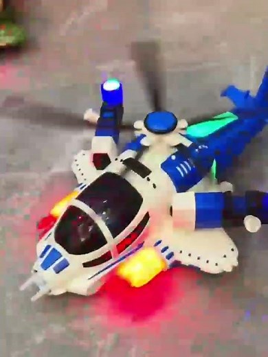 Colorful LED Toy Helicopter | Spinning Blades & Lights Fun for Kids