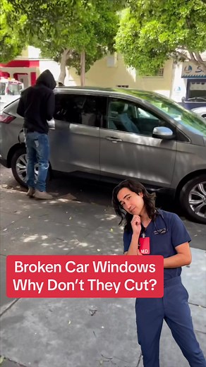 Broken Car Windows. In San Fransisco and Los Angeles this is a daily occurance. In fact, I had my car window broken last week! Anyway, if you’ve ever wondered why people can break glass without getting cut, this video’s for you. #crime #crimestories #sanfransisco #losangeles #smashandgrab Duet with @Yuki Rivera