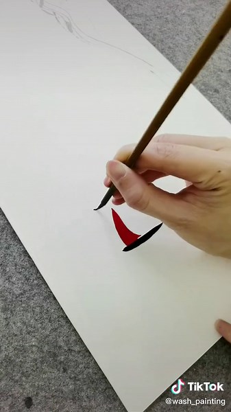 Traditional Chinese Ink Painting Challenge | Ink Wash & Peony | Fun Life