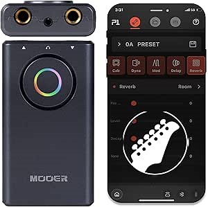 MOOER Prime P1 Multi-Effects Processor Headphone Amp, Bass Guitar Pedals with 126 Effects, Tuner, Amp, Metronome for Practice and Performance