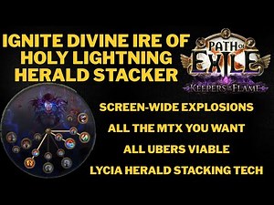POE 3.27 Ignite Herald Stacker - Divine Ire of Holy Lightning Elementalist