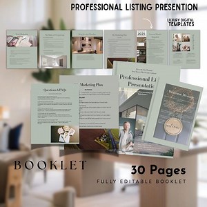 Real Estate Listing Presentation Canva Template: Realtor Marketing Guide (PDF) - Etsy
