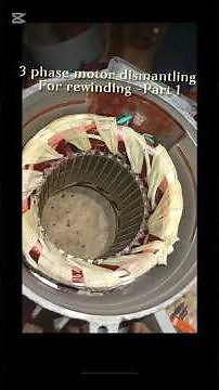 In this video, I demonstrate motor rewinding step by step in a simple way.