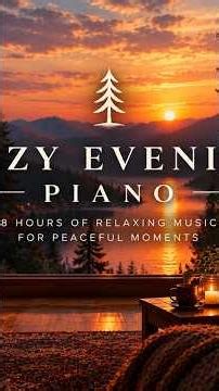 Cozy Evening Piano 🌅 8 Hours of Relaxing Music for Peaceful Moments