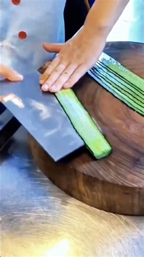 Genius Cucumber Slicing Hack! 🥒Chef skills