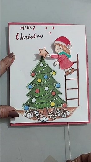 Christmas card Making | easy christmas card | Christmas craft | xmas card making ideas | greeting