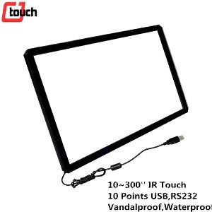 [Hot Item] USB 32 IR Infrared Touch Frame for Monitor Waterproof Dustproof Multi Touch Panel Kiosk Touchscreen 3m Elo Compatible